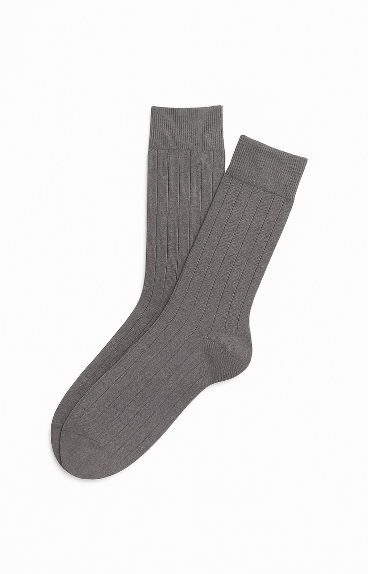 Chaussettes laine et coton brume homme 1