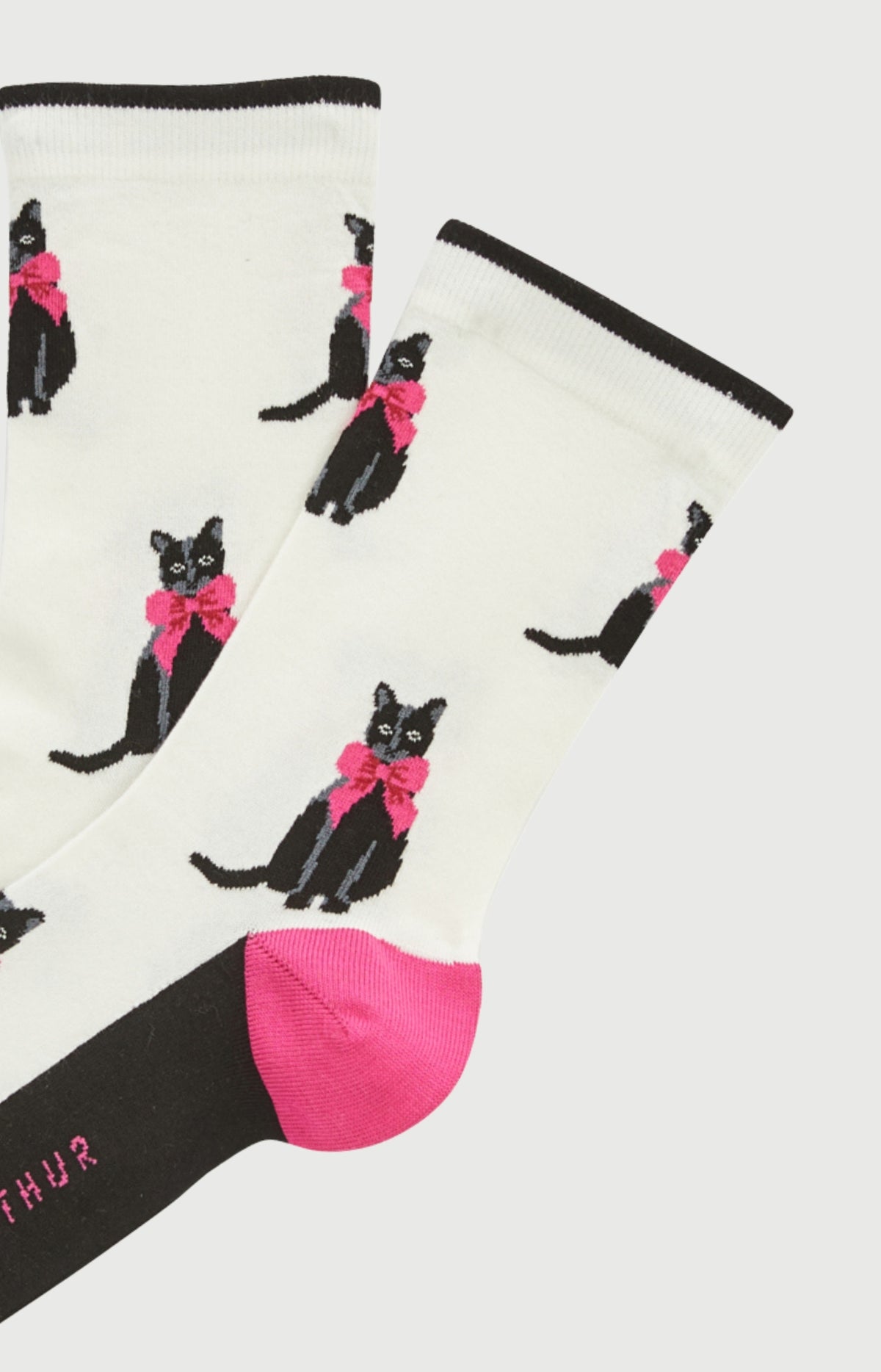 Chaussettes en coton Femme Kitty ivoire 2