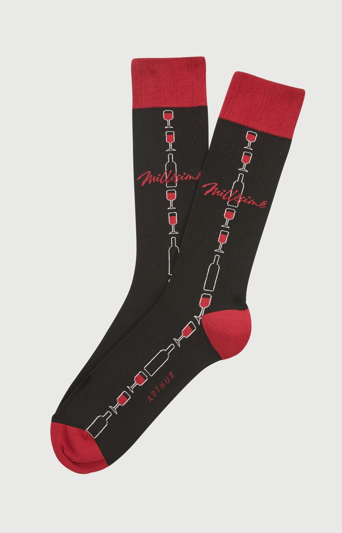 Chaussettes en coton Homme Millésimé noir 1