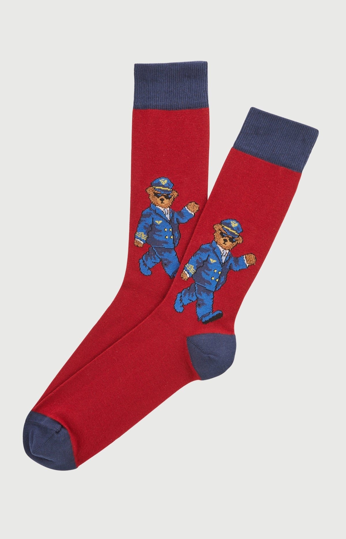 Chaussettes en coton Homme Pilote de lit bordeaux 1