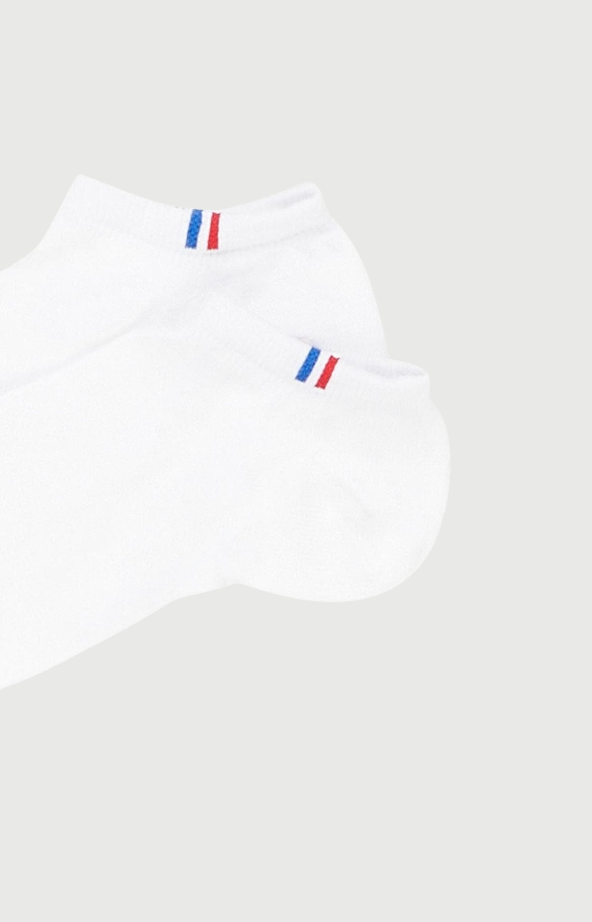 Pack 2 chaussettes en coton Homme Uni blanc 2