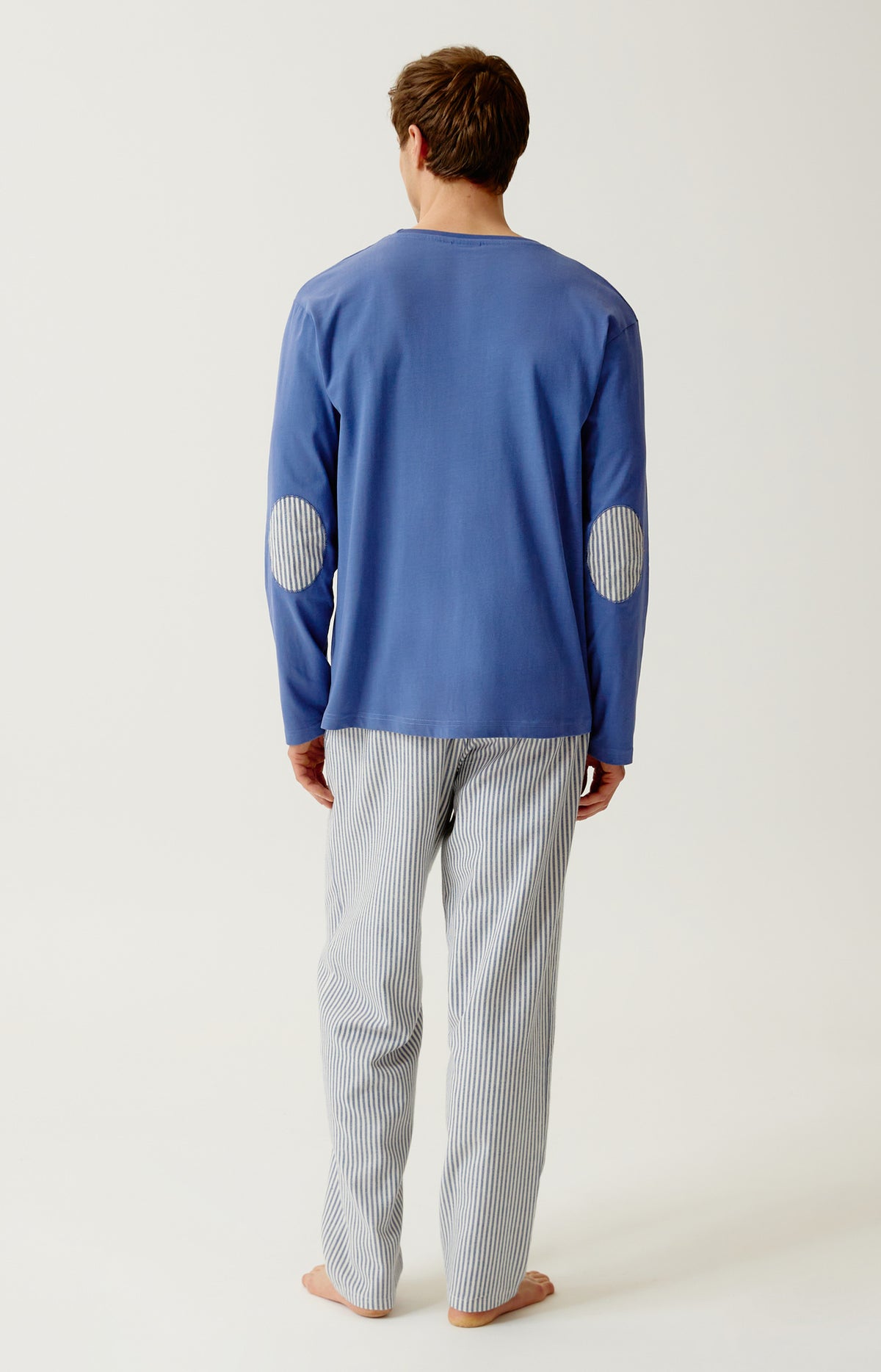 Pyjama en jersey épais et flanelle de coton Homme A&