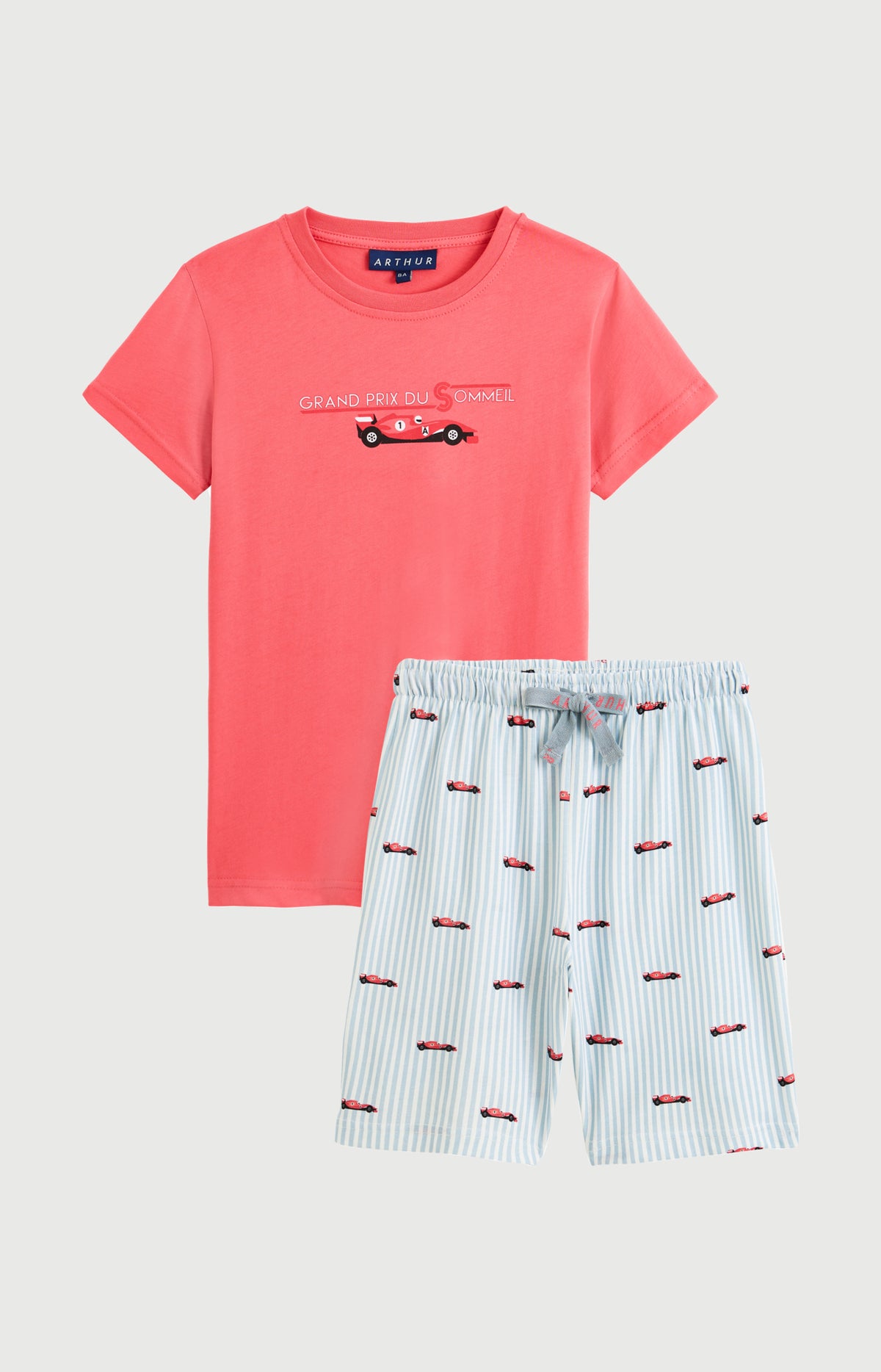 Pyjama Enfant Le Grand Prix du Sommeil Manches courtes Imprimé voiture formule 1 3