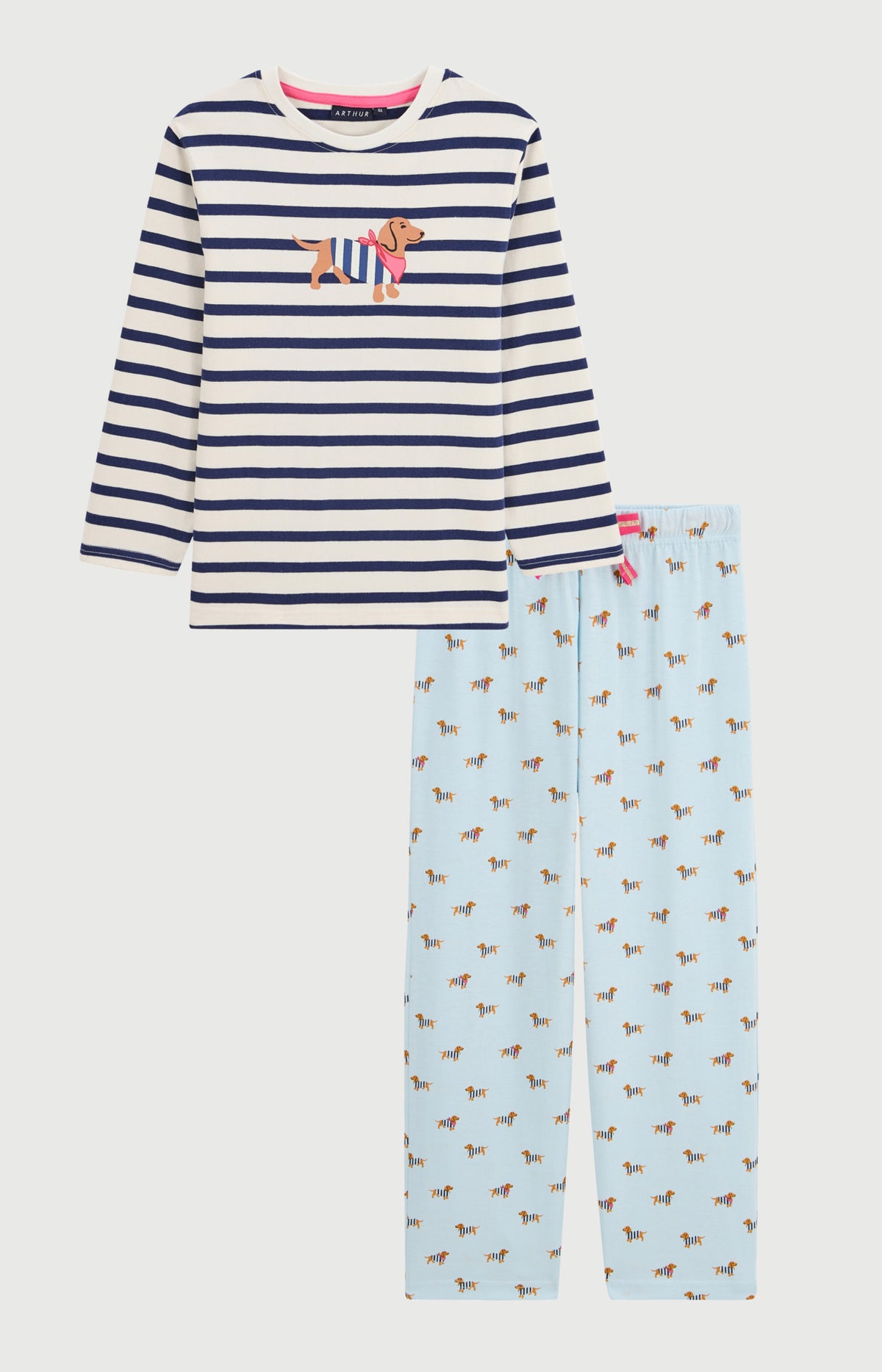 Pyjama enfant en jersey de coton Tobbie ciel 3