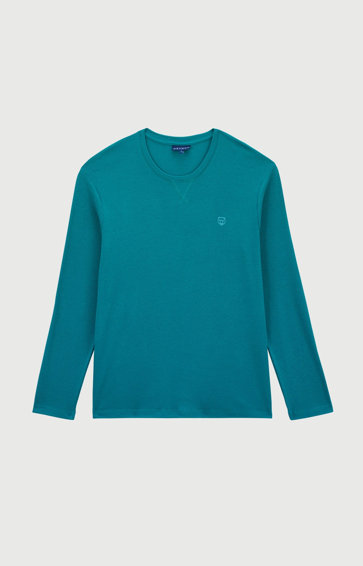 Tee-shirt manches longues en jersey de coton et modal Homme Sapin vert 3