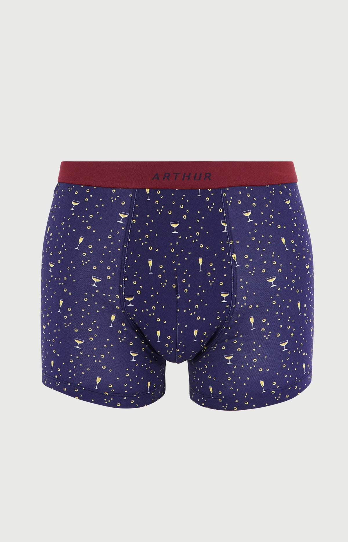 Boxer en jersey de coton Homme Champagne marine 3