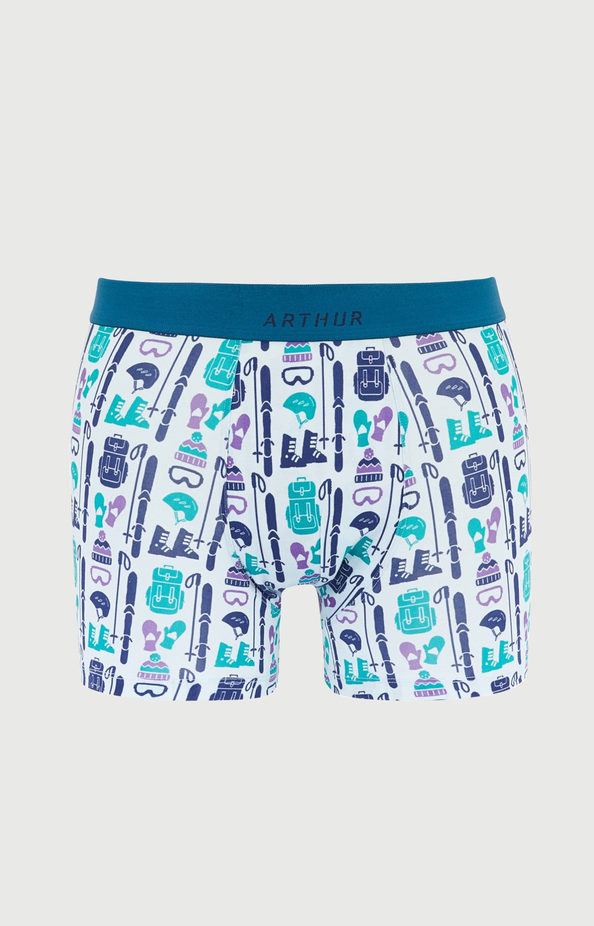 Boxer en jersey de coton Homme Coup de moufle ciel 3