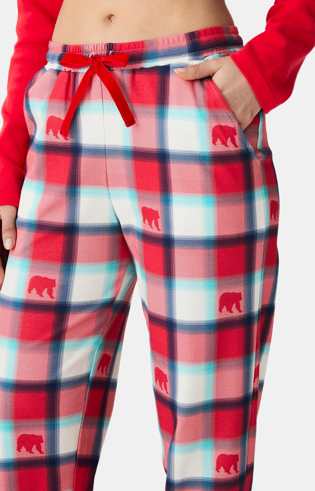 Pyjamas Femme Bear Noël ROUGE 5