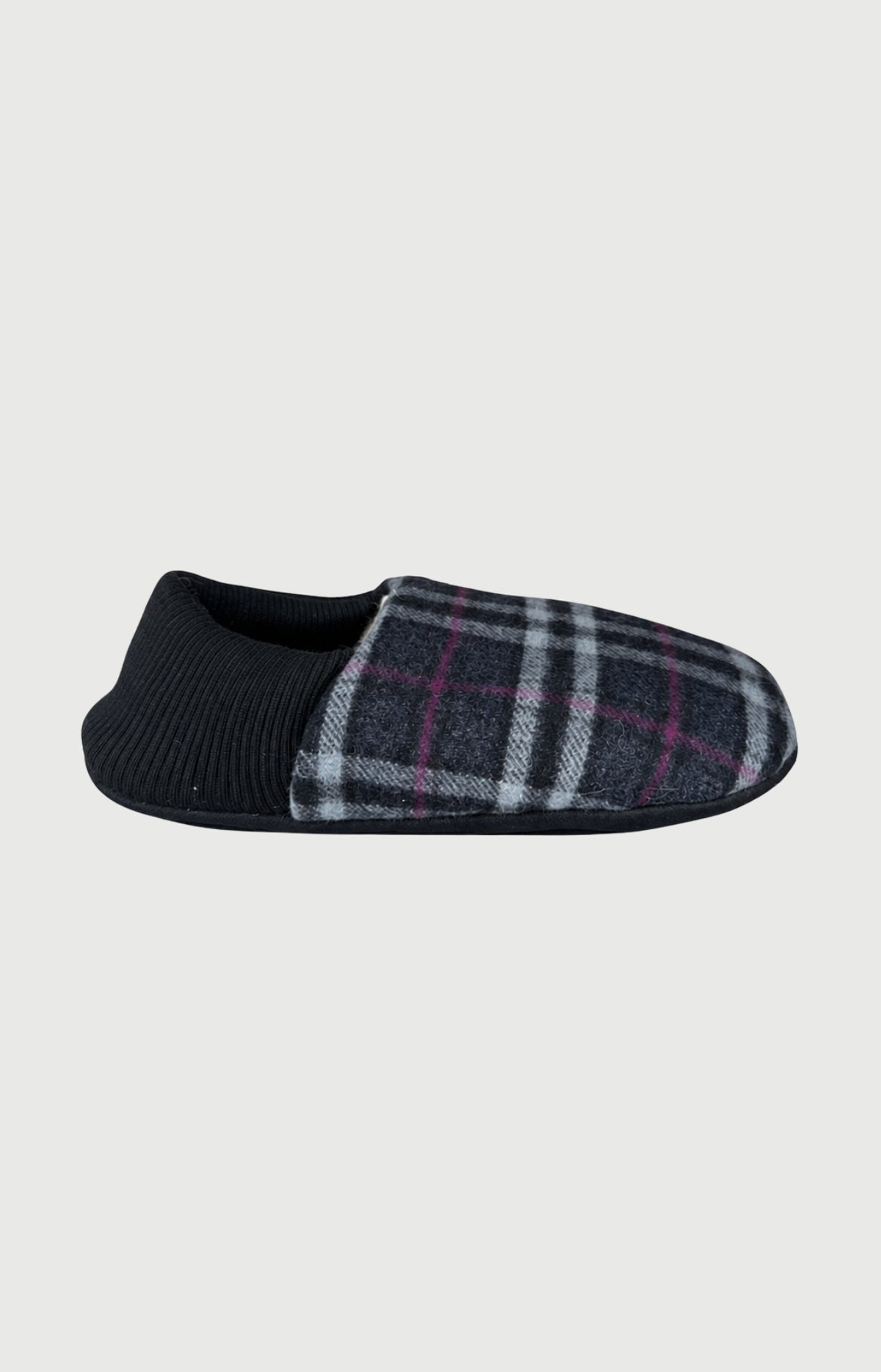 Chaussons en cuir et laine Homme Minuit marine 1