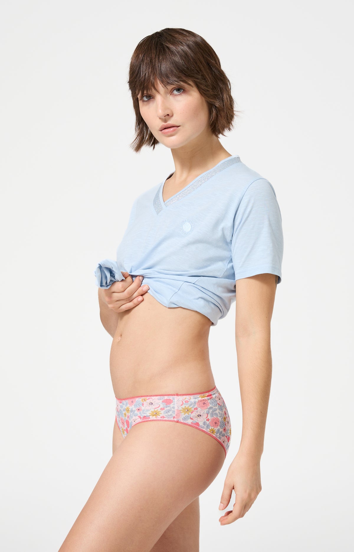 Culotte Femme Nina Imprimé chien labrador avec fleurs 4