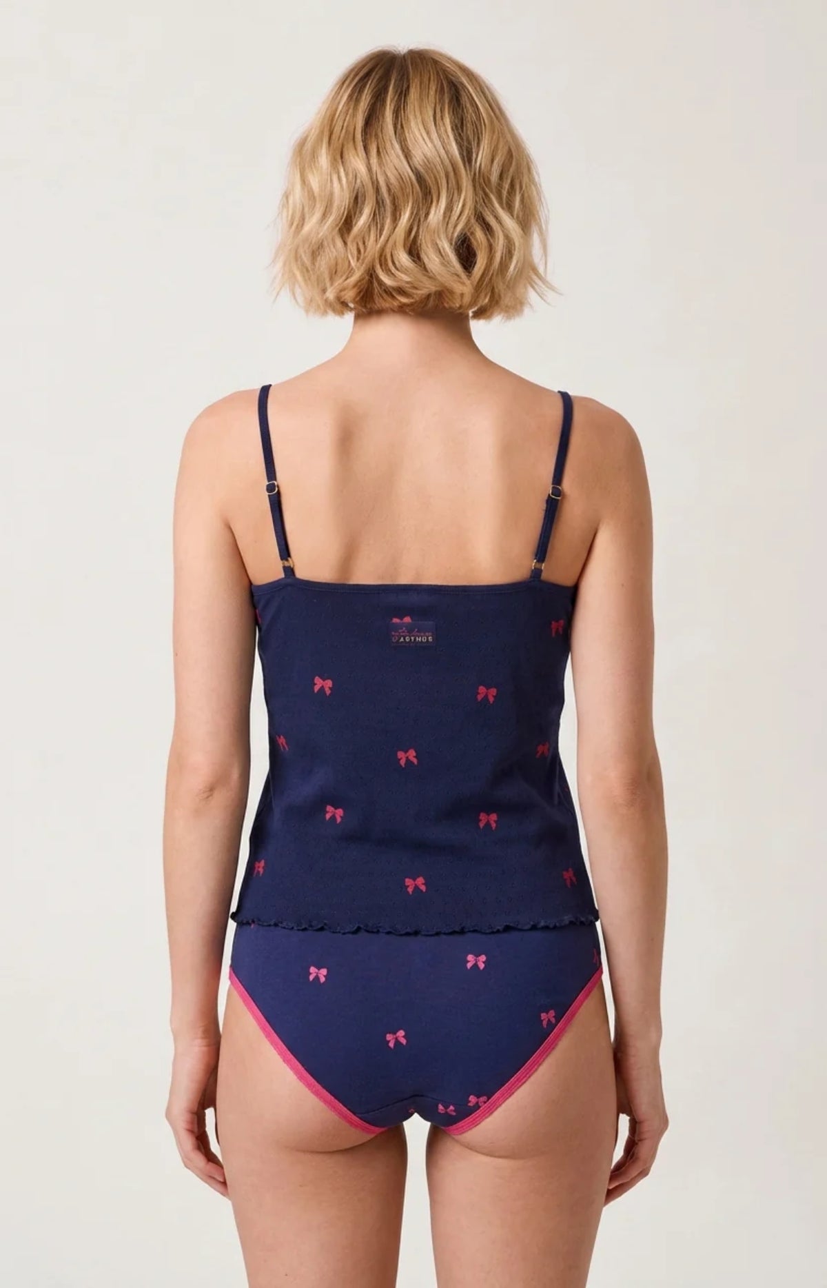 Culotte en jersey de coton Femme Rosie marine 4