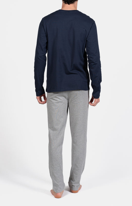 Pyjama long Homme La folie des glandeurs Gris 4