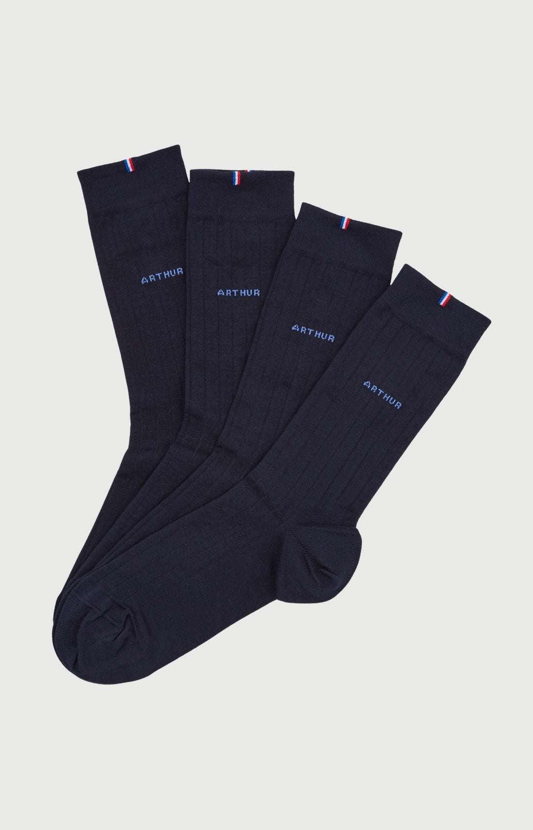 Pack 2 chaussettes en viscose Homme Bambou marine 1
