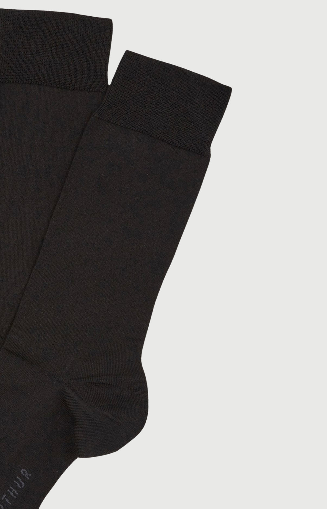 Chaussettes en coton Homme Uni noir 2