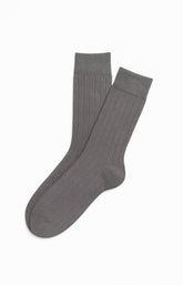 Chaussettes laine et coton brume homme 1