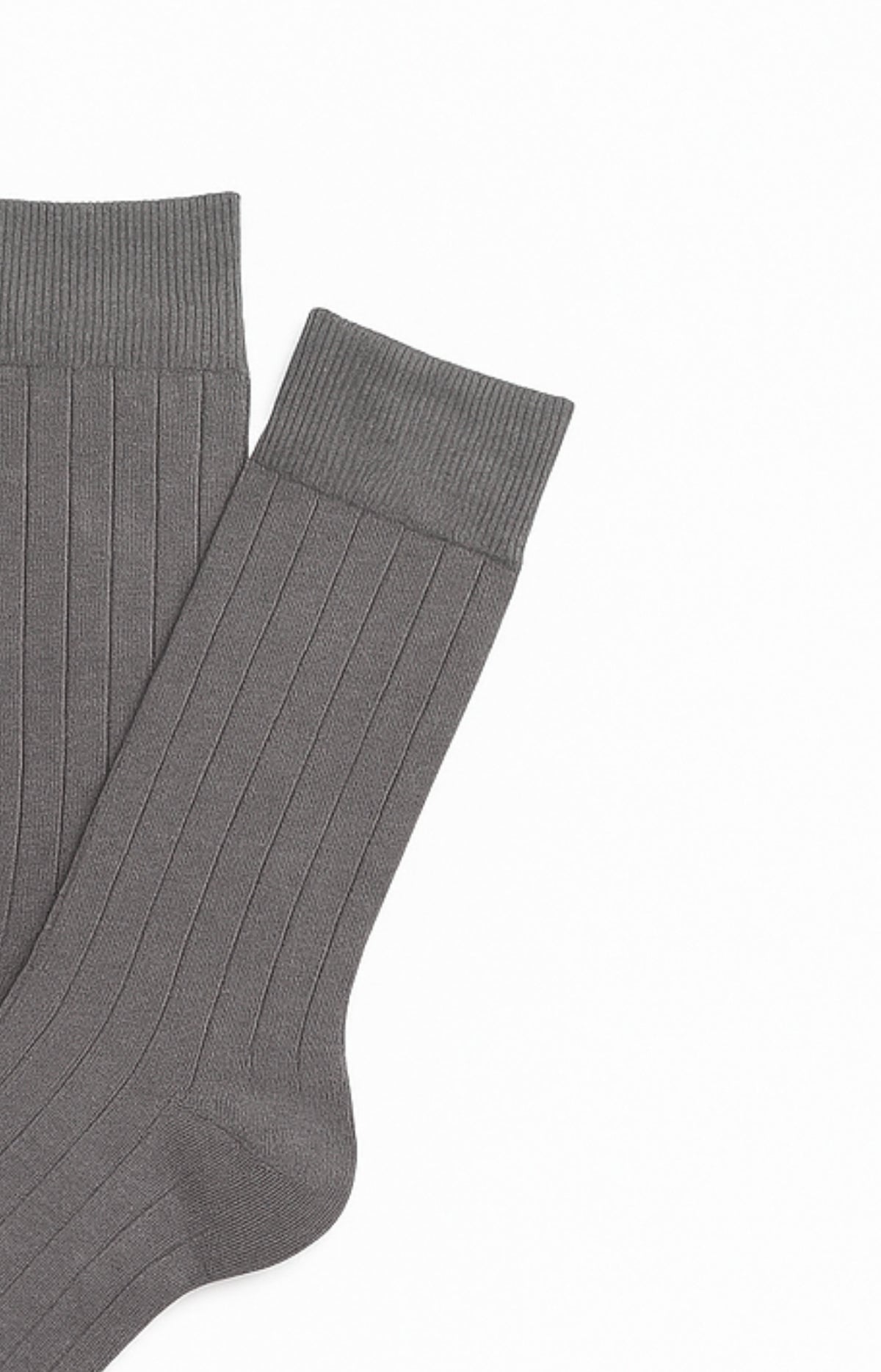 Chaussettes laine et coton brume homme 2