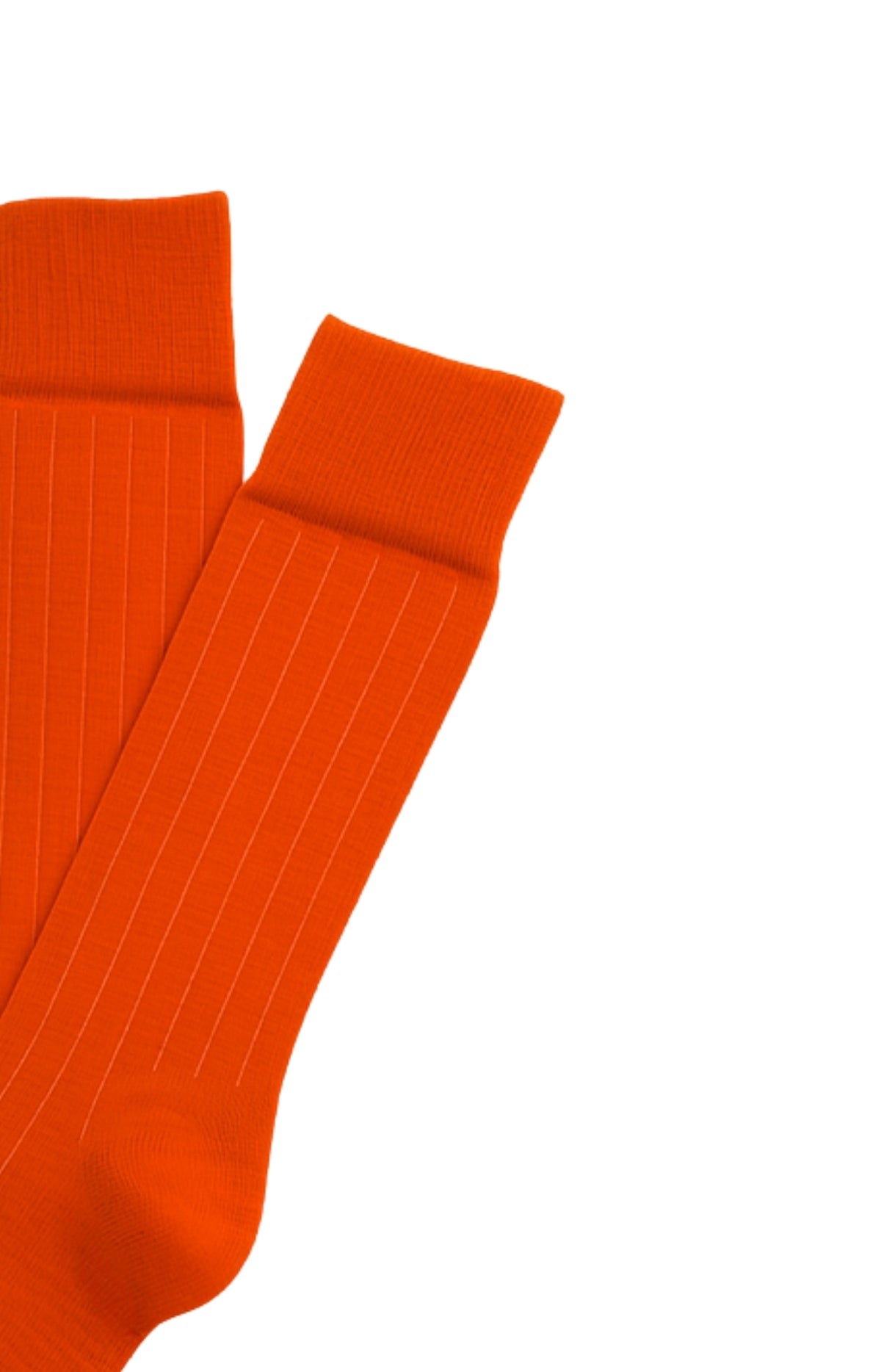 Chaussettes laine et coton rouille  homme 2