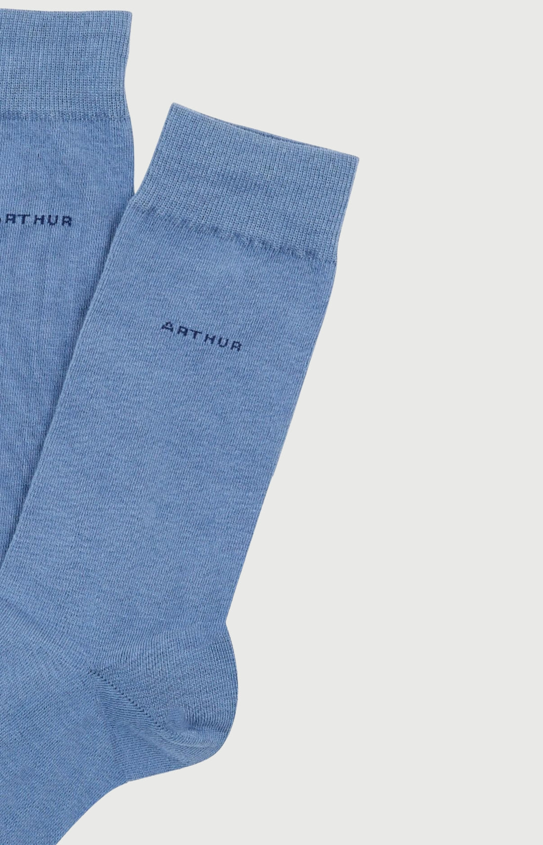 Chaussettes en coton Homme Uni denim 2
