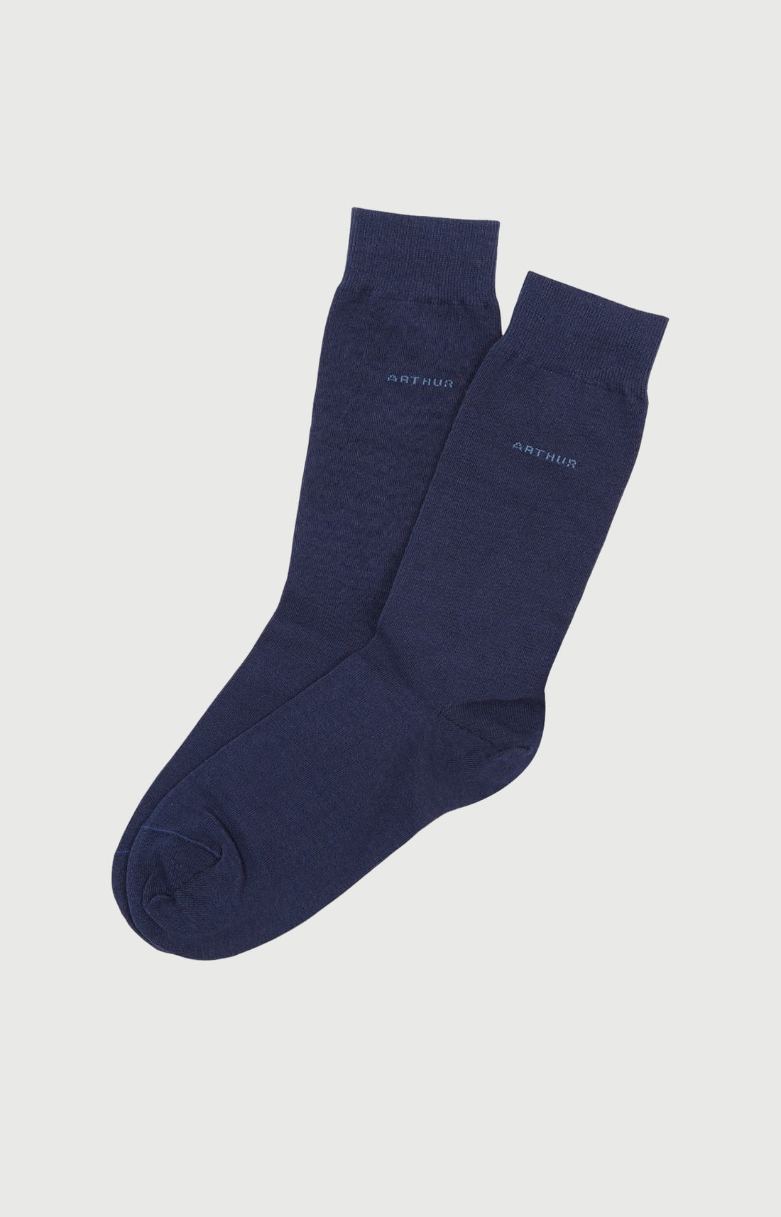 Chaussettes en coton Homme Uni marine 1