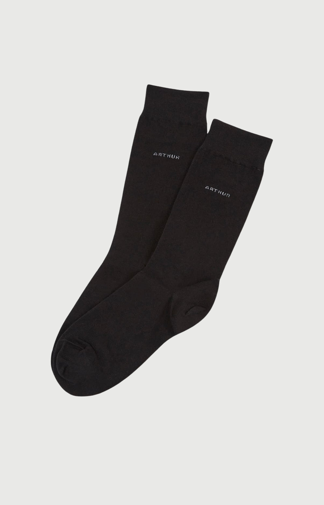Chaussettes en coton Homme Uni noir 1