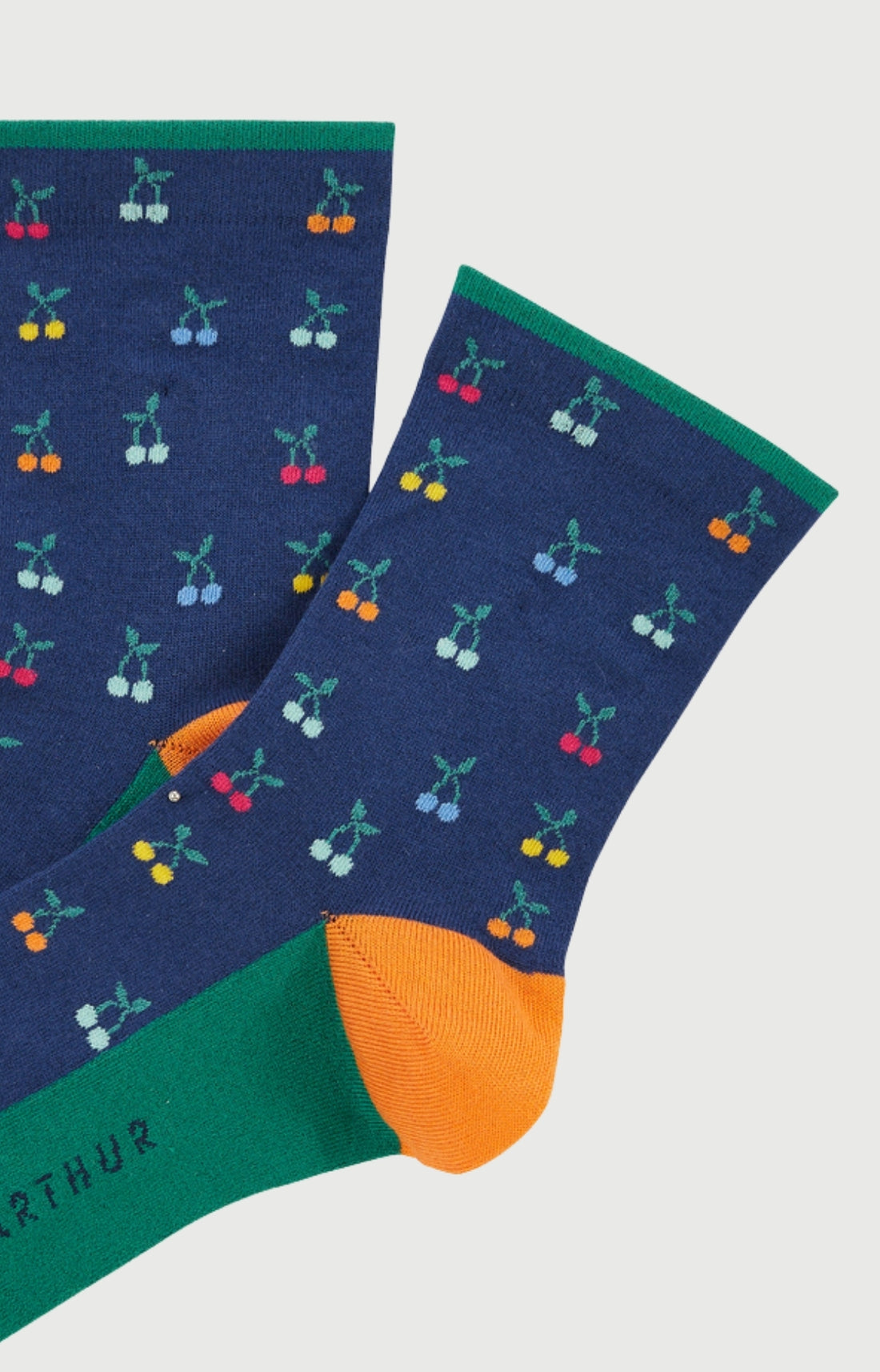 Chaussettes Femme Cerise Imprimé cerises multicolores 2