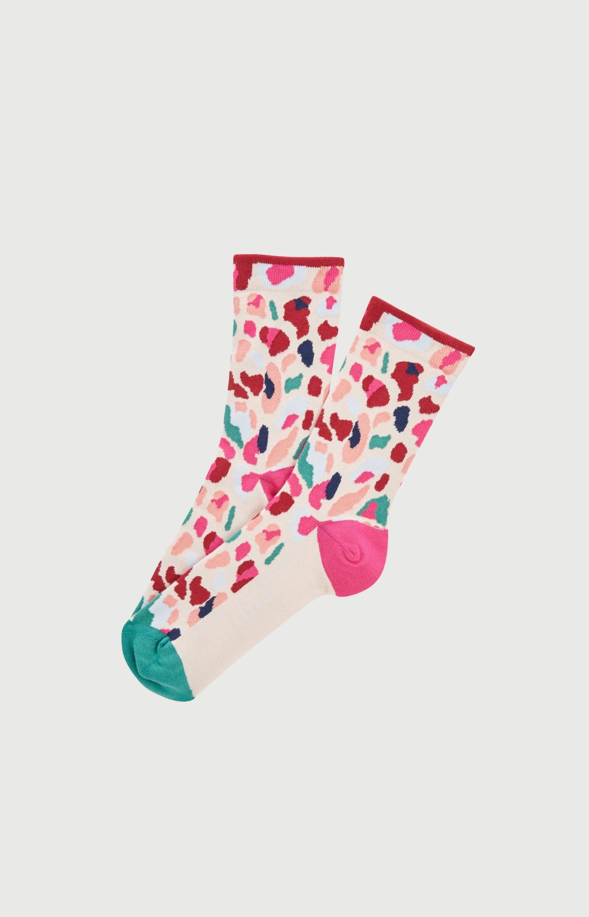 Chaussettes en coton Femme Léopoldine multicolore 1