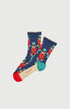 Chaussettes en coton Femme Casse-noisette marine 1