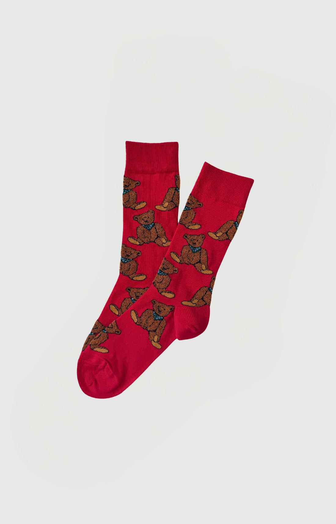 Chaussettes en coton Femme Old Teddy rouge 1