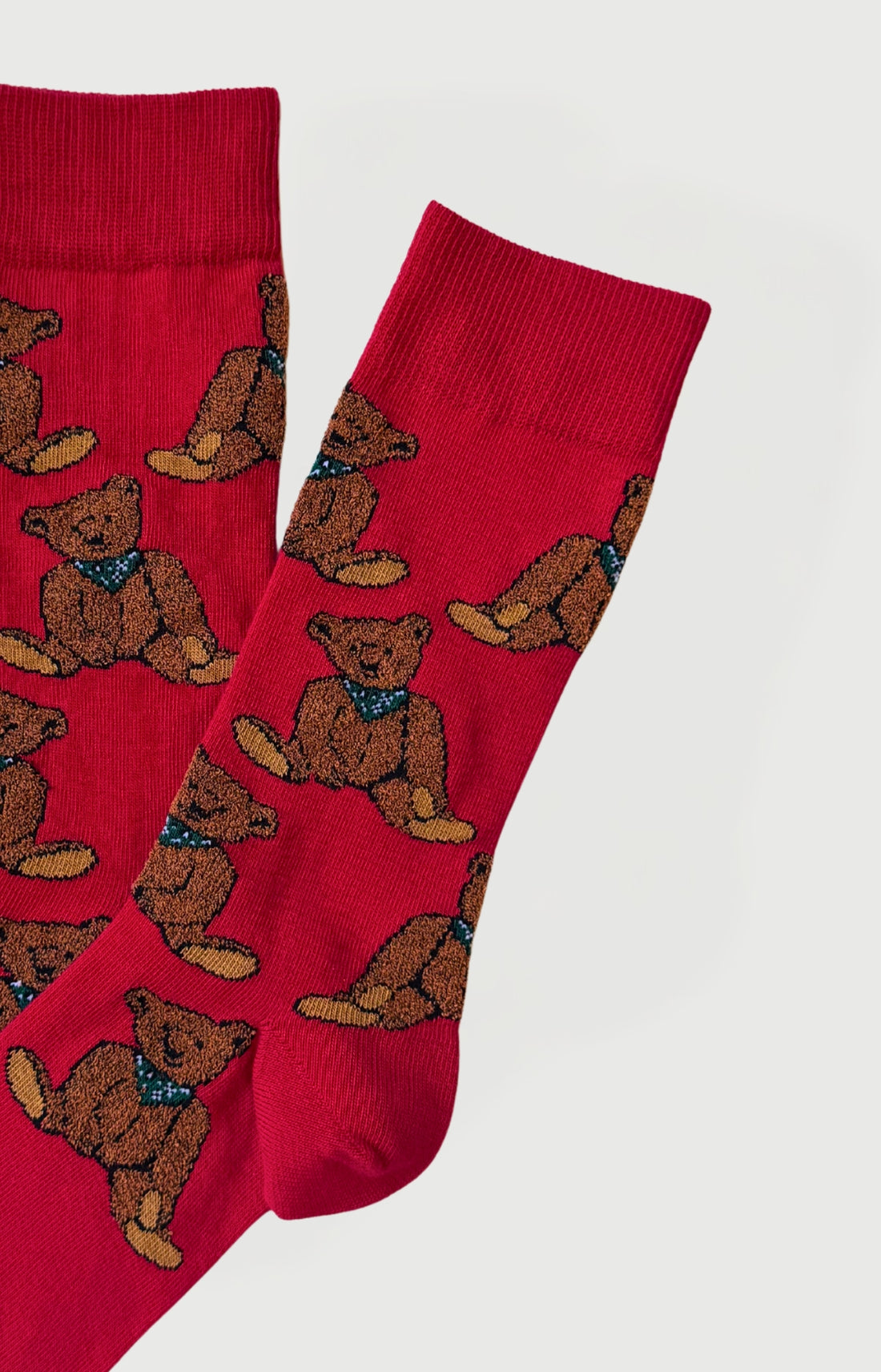 Chaussettes en coton Femme Old Teddy rouge 2