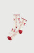 Chaussettes en coton Femme Rosalie ivoire 1