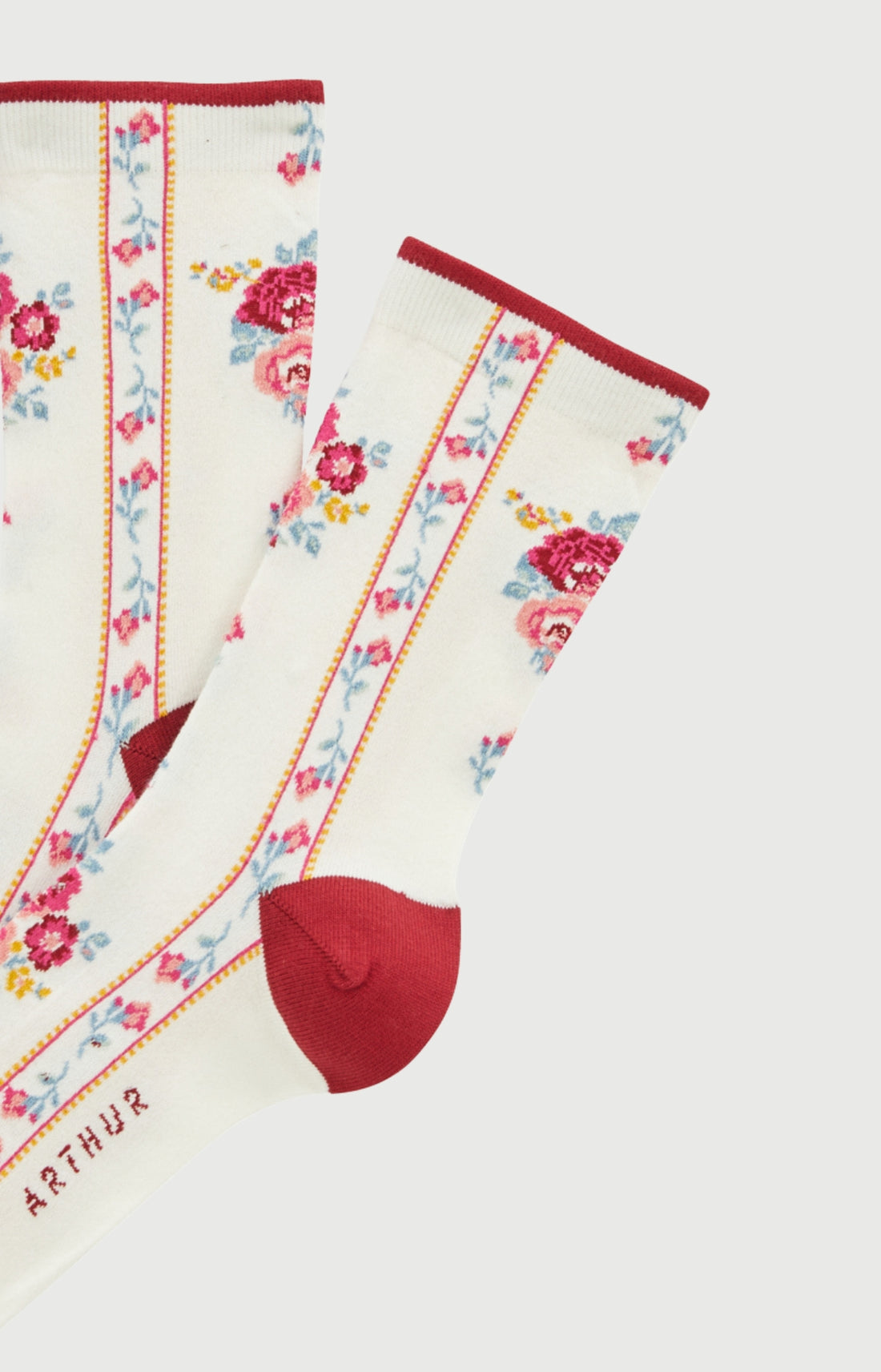 Chaussettes en coton Femme Rosalie ivoire 2