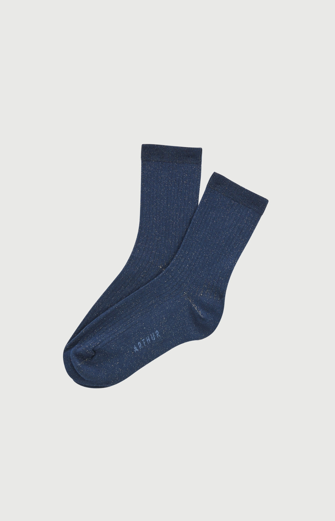 Chaussettes en coton et lurex Femme Minuit marine 1
