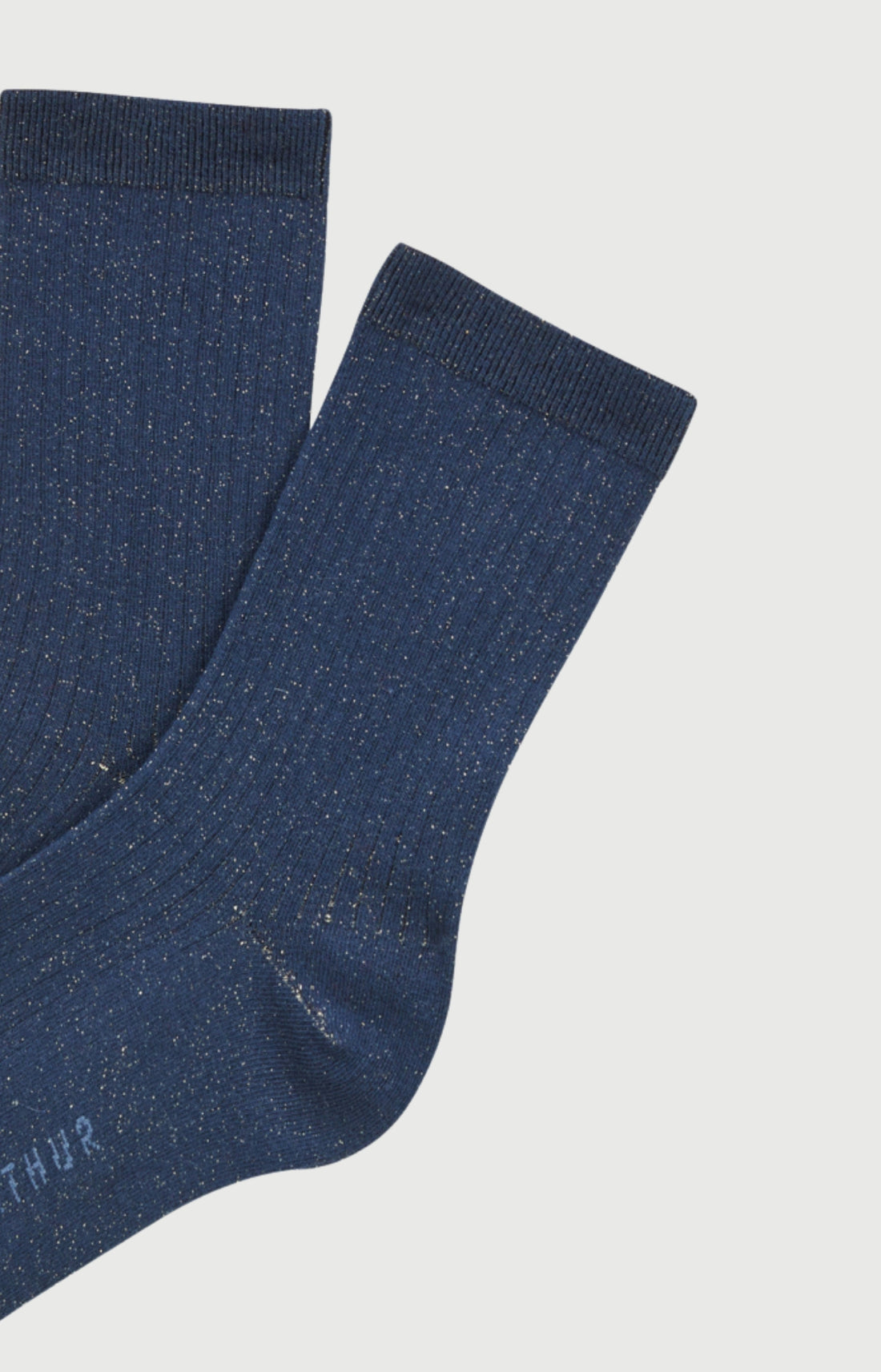 Chaussettes en coton et lurex Femme Minuit marine 2
