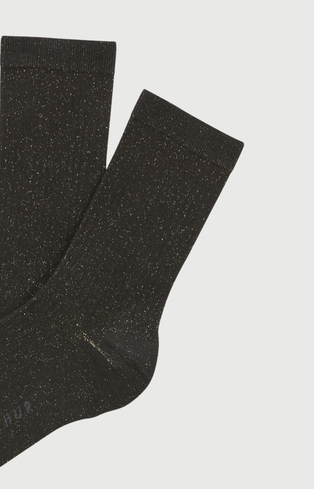 Chaussettes en coton et lurex Femme Nova noir 2