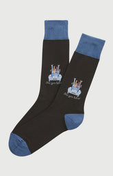 Chaussettes en coton Homme Ski You Later noir 1