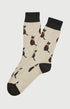 Chaussettes en coton Homme Cat sup beige 1