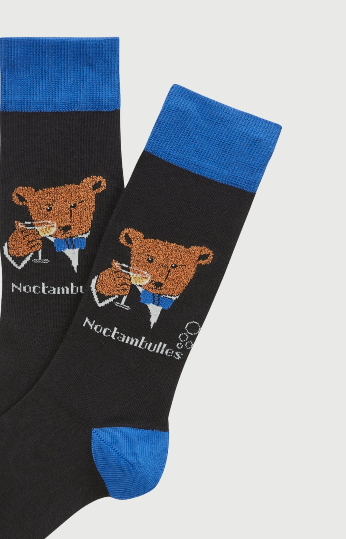 Chaussettes en coton Homme Champagne noir 2