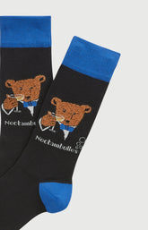 Chaussettes en coton Homme Champagne noir 2
