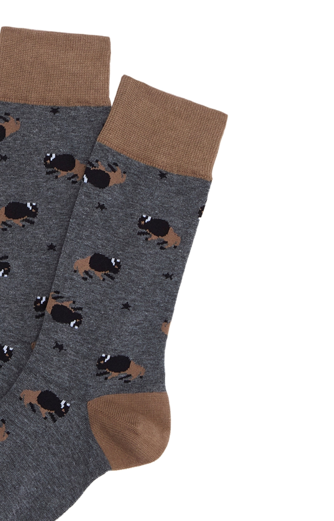 Chaussettes Homme En Plaine Nuit Gris GRIS 2