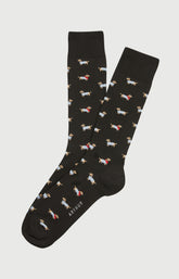 Chaussettes en coton Homme Tobbie noir 1