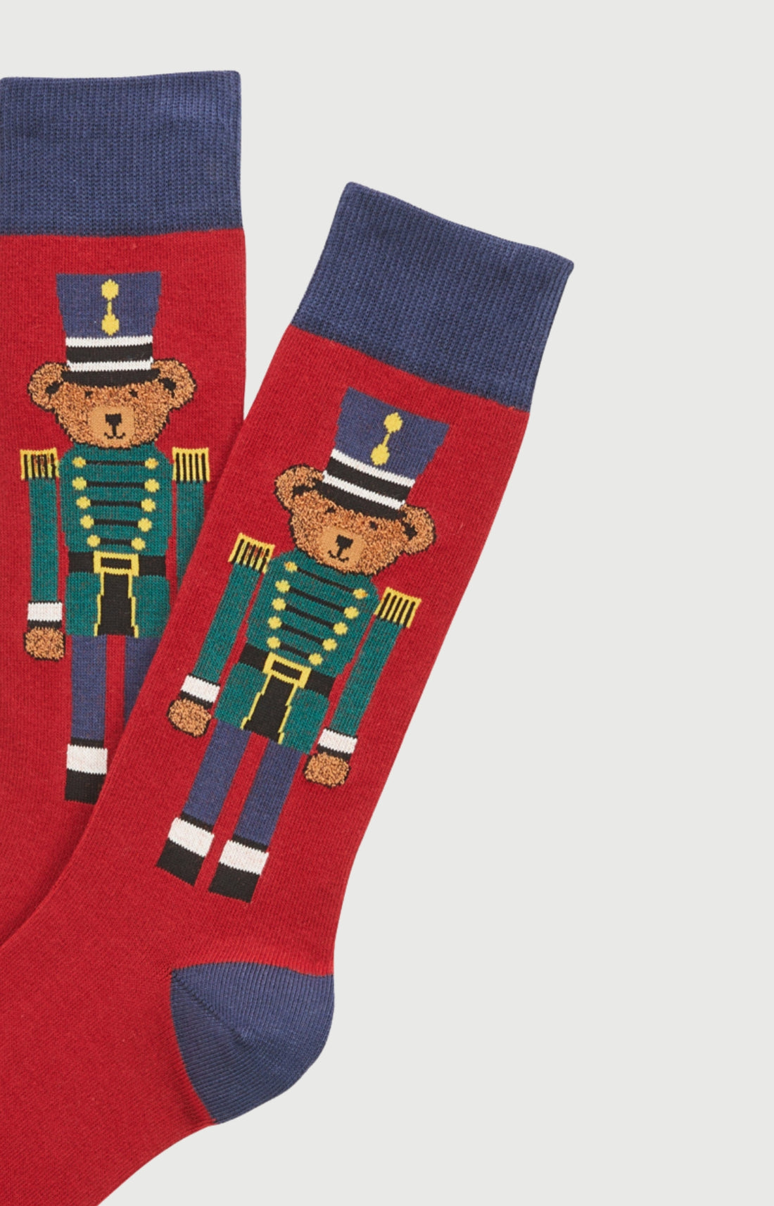 Chaussettes en coton Homme Teddy Casse-noisette bordeaux 2