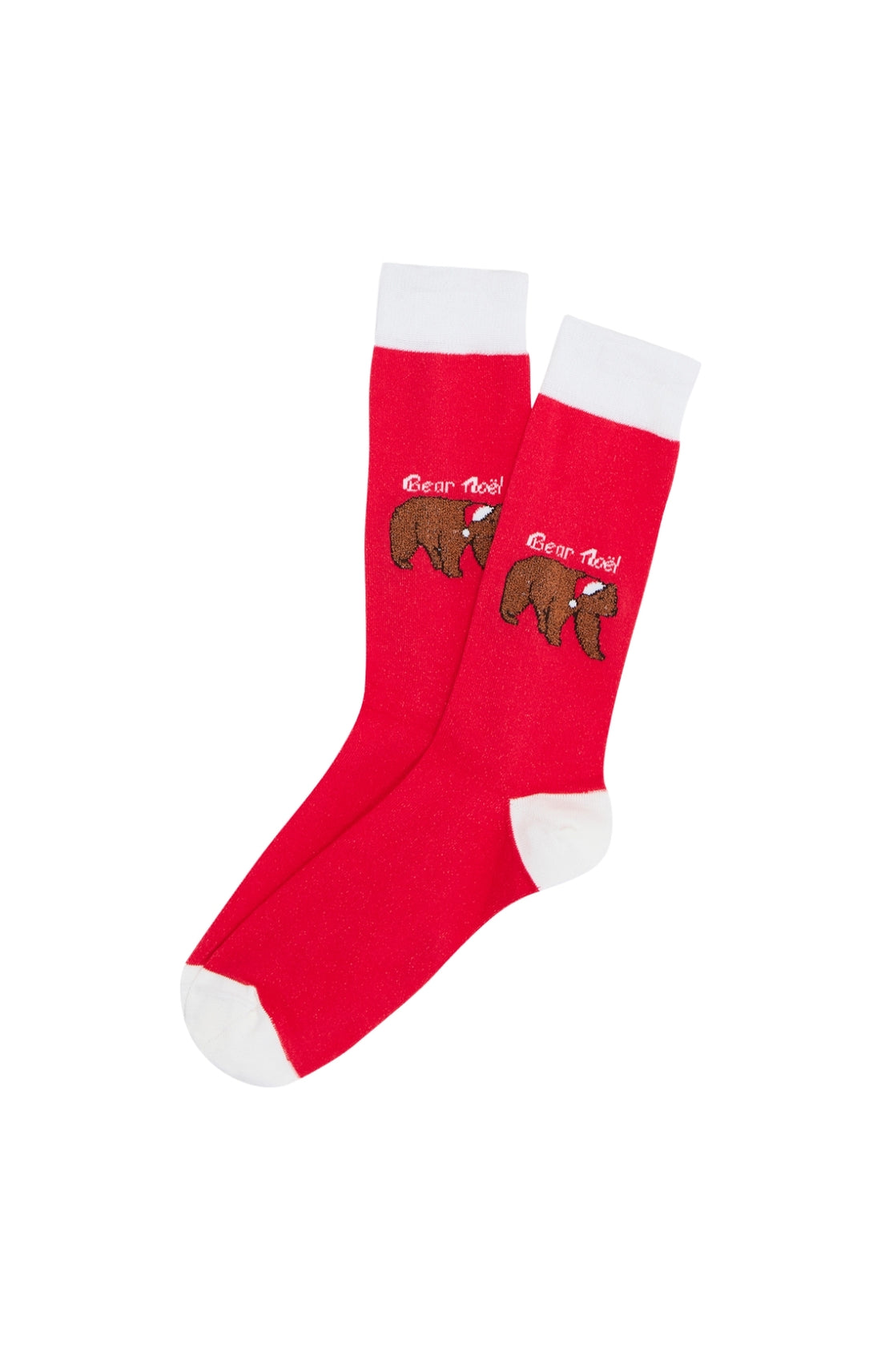 Chaussettes Homme Bear Noël Rouge ROUGE 1