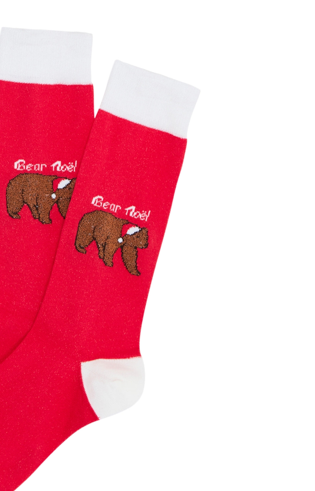 Chaussettes Homme Bear Noël Rouge ROUGE 2