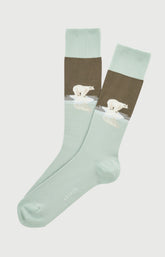 Chaussettes en coton Homme Pôle position Blanc ice 1