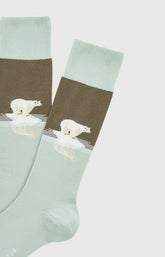 Chaussettes en coton Homme Pôle position Blanc ice 2