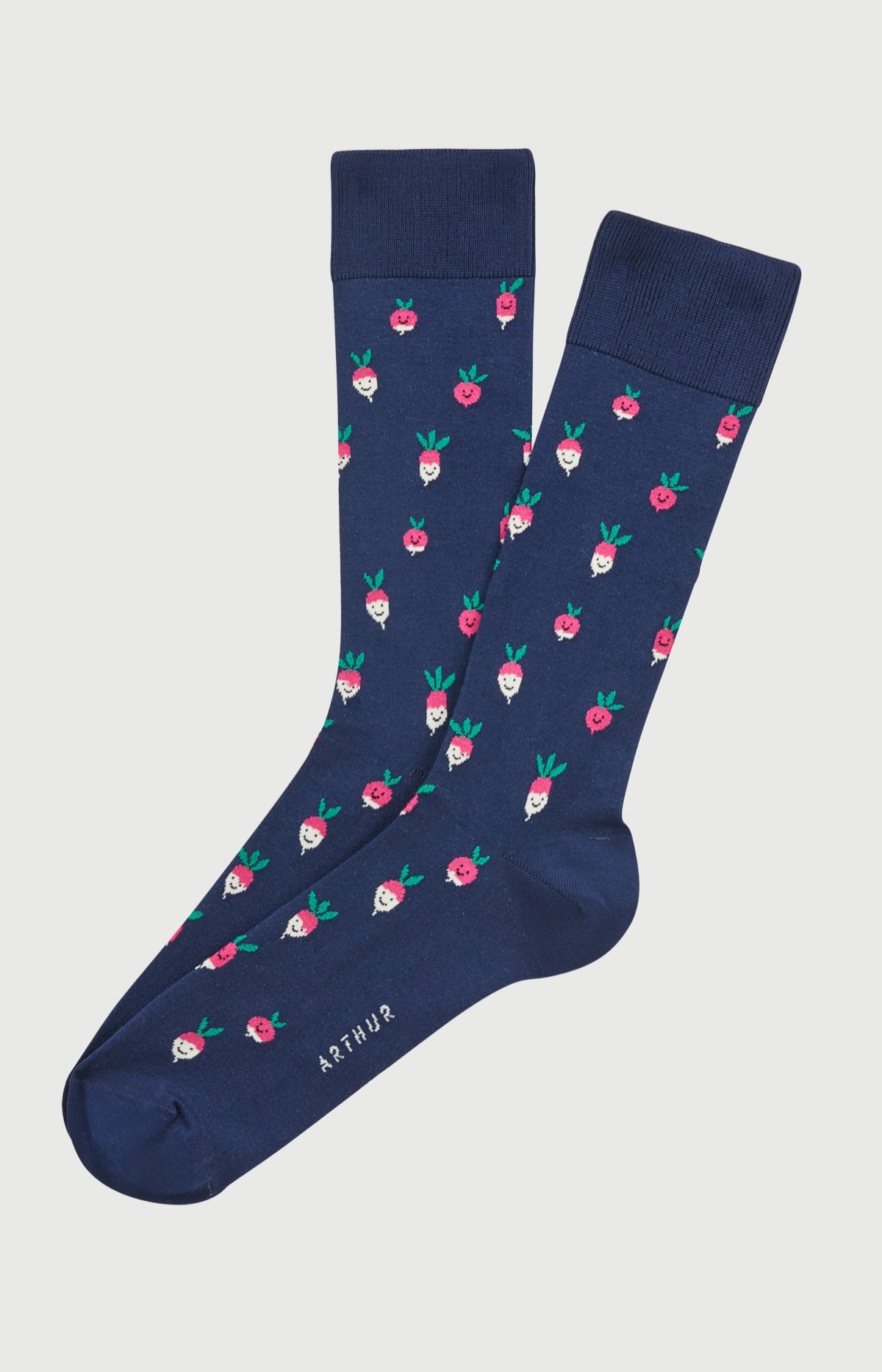 Chaussettes en coton Homme Radis marine 1