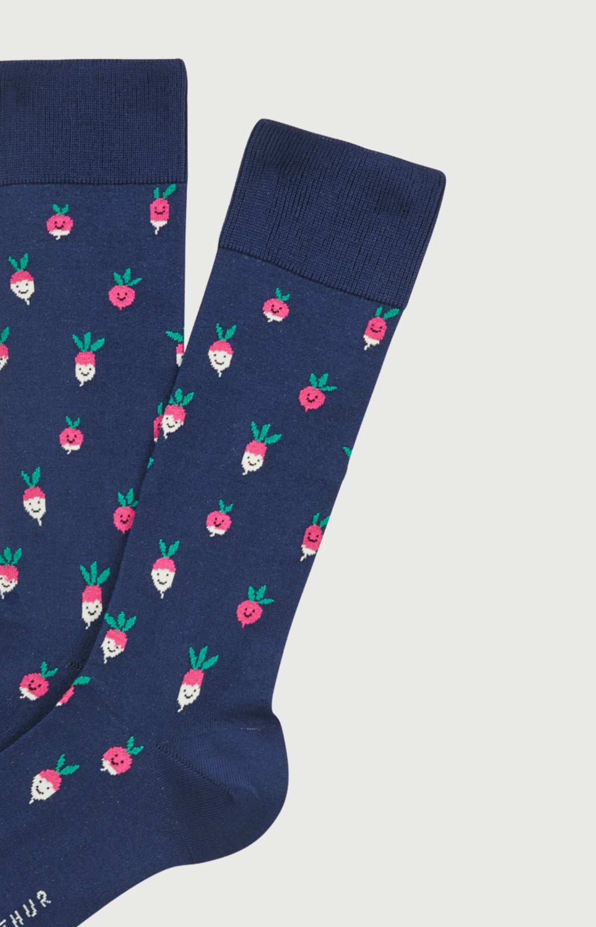 Chaussettes en coton Homme Radis marine 2