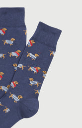 Chaussettes en coton Homme Tobbie marine 2
