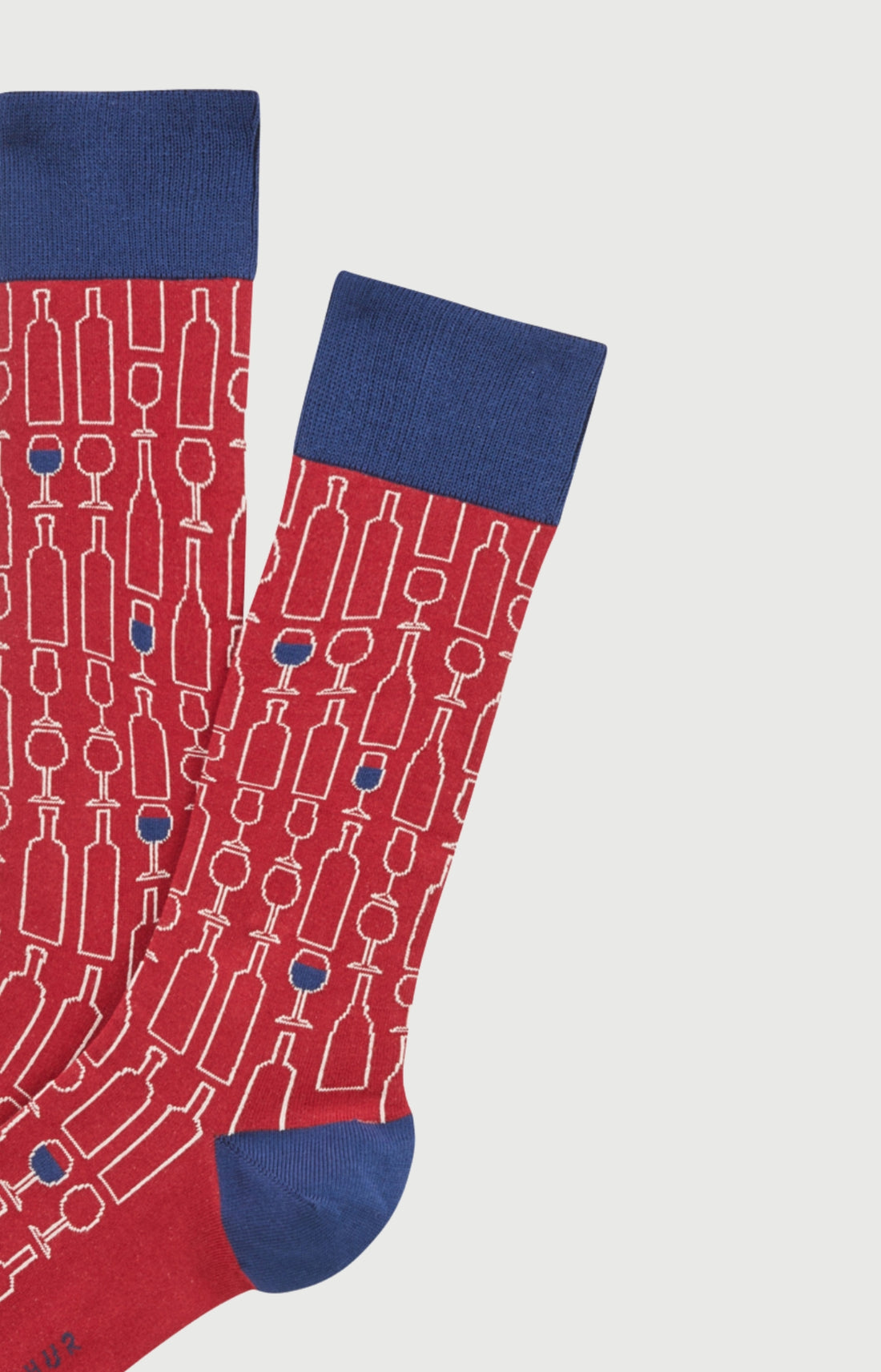 Chaussettes en coton Homme Vins bordeaux 2