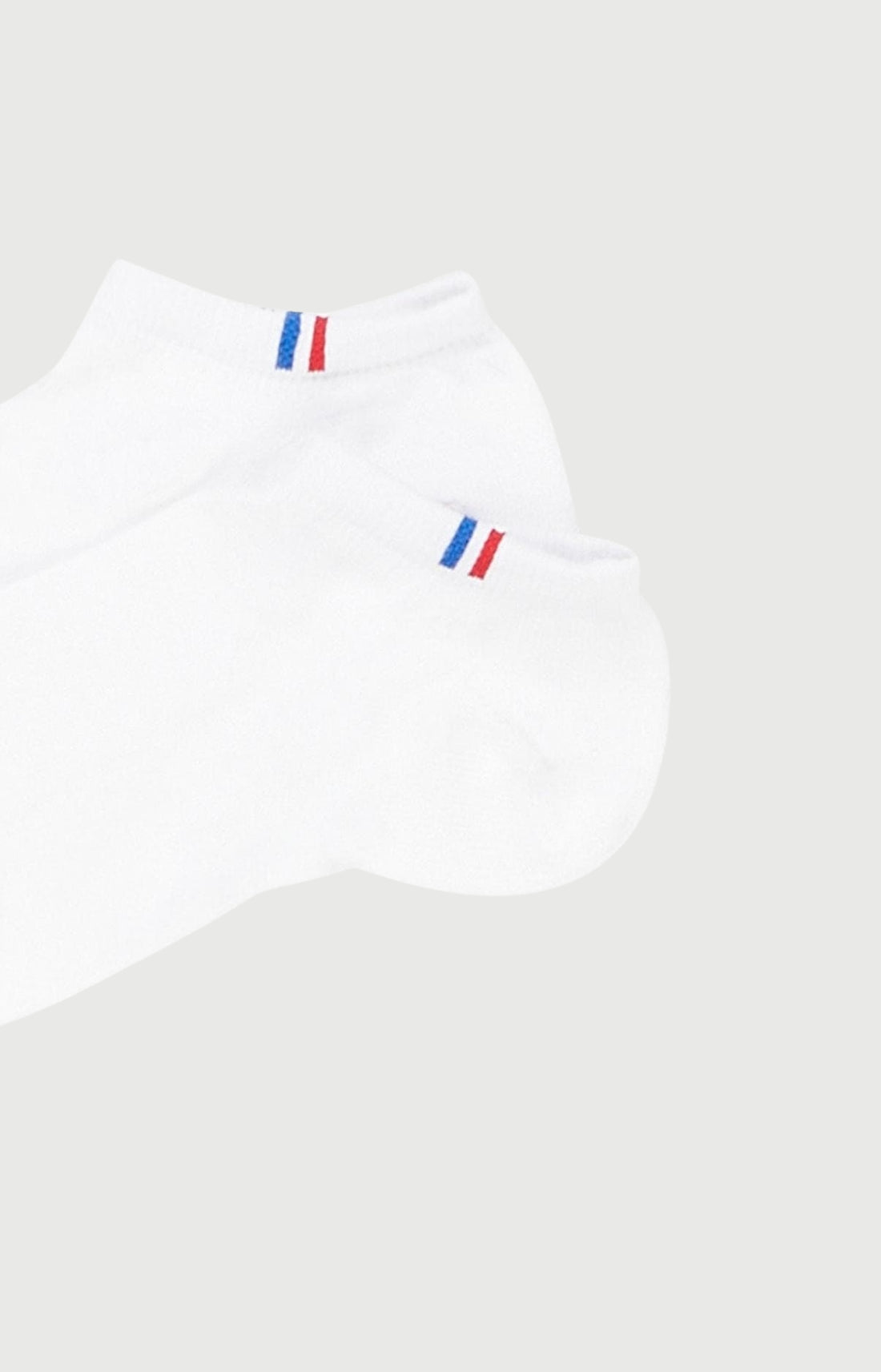 Pack 2 chaussettes en coton Homme Uni blanc 2